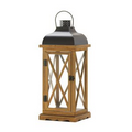 Hayloft Large Wooden Candle Lantern